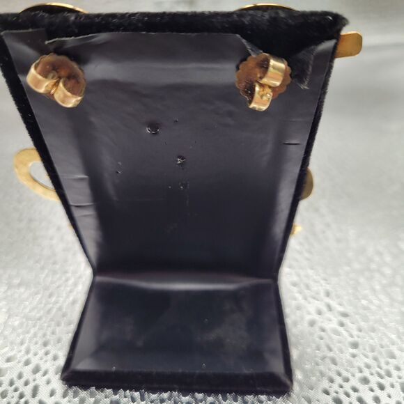 Geometric Multi Colored Statement Earrings - Picture 4 of 4